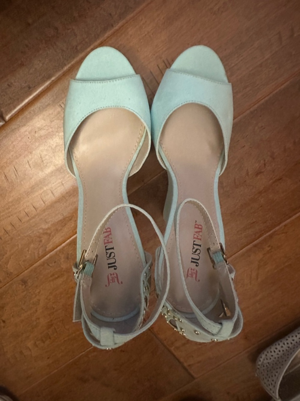 Brand new without tags JustFab Mint Green Open-Toe Ankle Strap Sandals